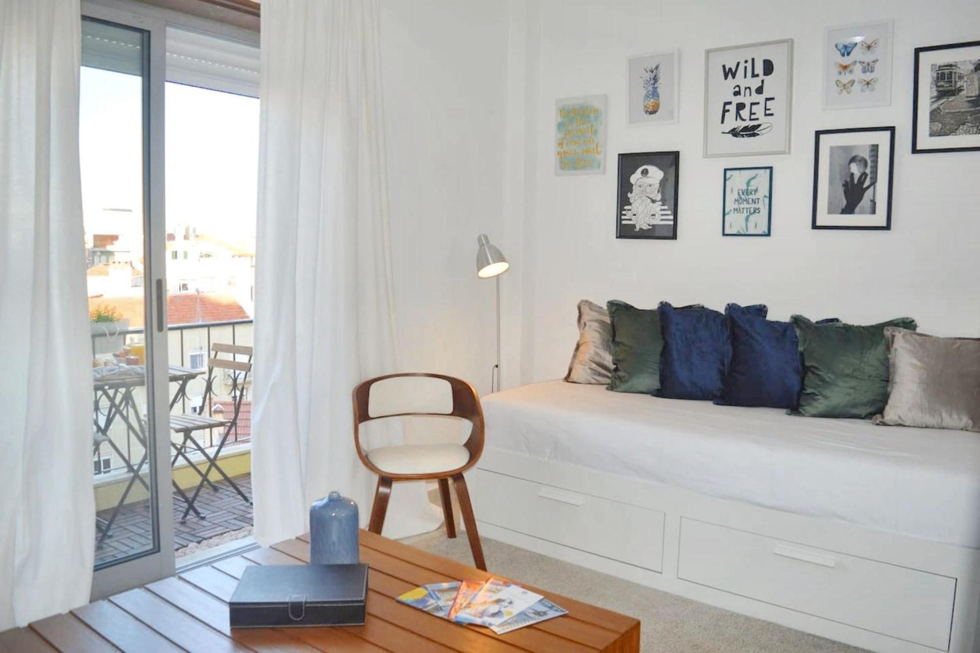 Comfortable Apartment With Balcony And Sea View In Lisbon 50 M² Exterior photo
